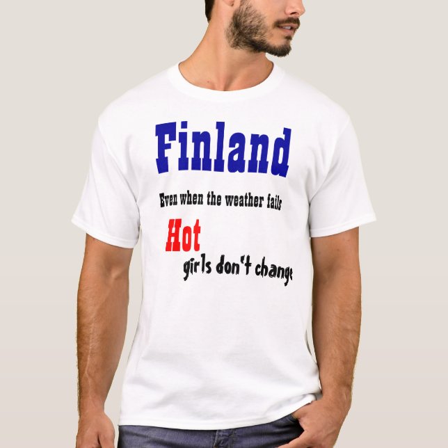 T-shirts för hett i Finland (Framsida)