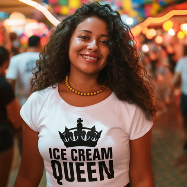 T-SHIRTS FÖR ICE CREAM QUEEN-födelsedag (Skapare uppladdad)
