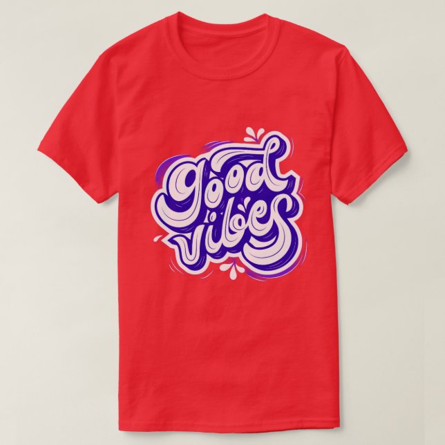 T-shirts för kvinnor med bra vibbar (Design framsida)
