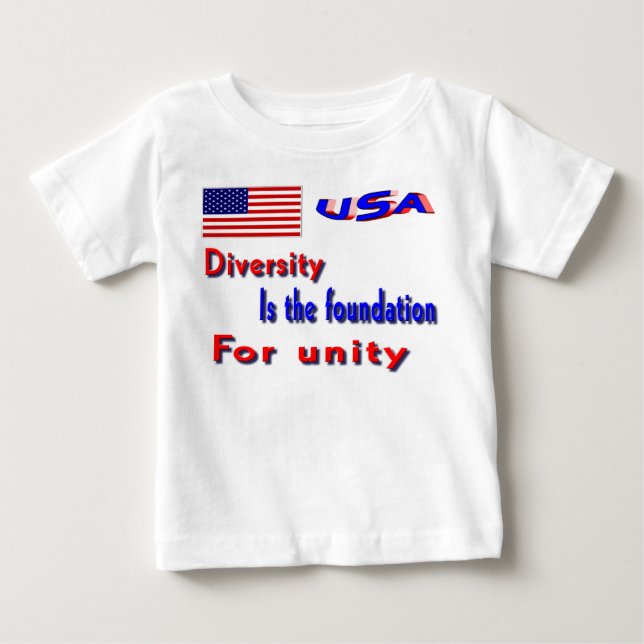 T-shirts för USA:s diversitet (Framsida)