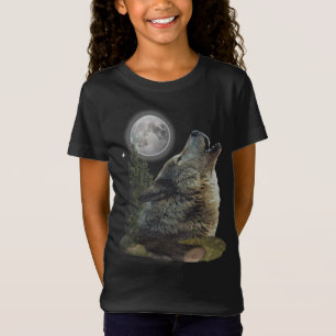 T-shirts för varg konst