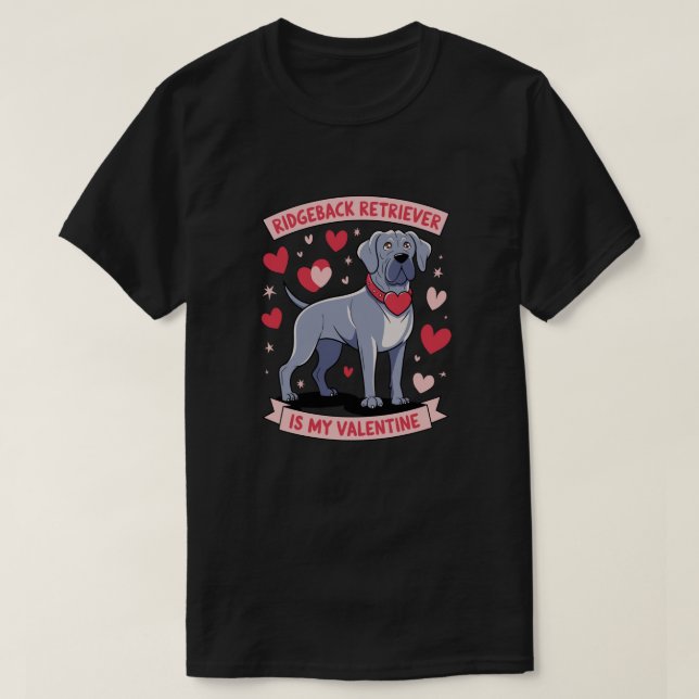 T-shirts kärlek hund valentine (Design framsida)