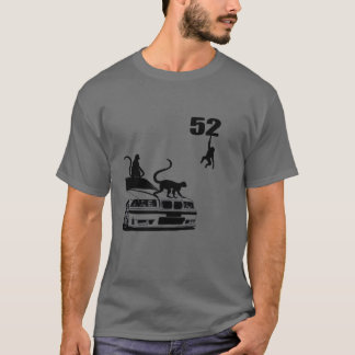 T-shirts Klassiska bilar och apa present vänner