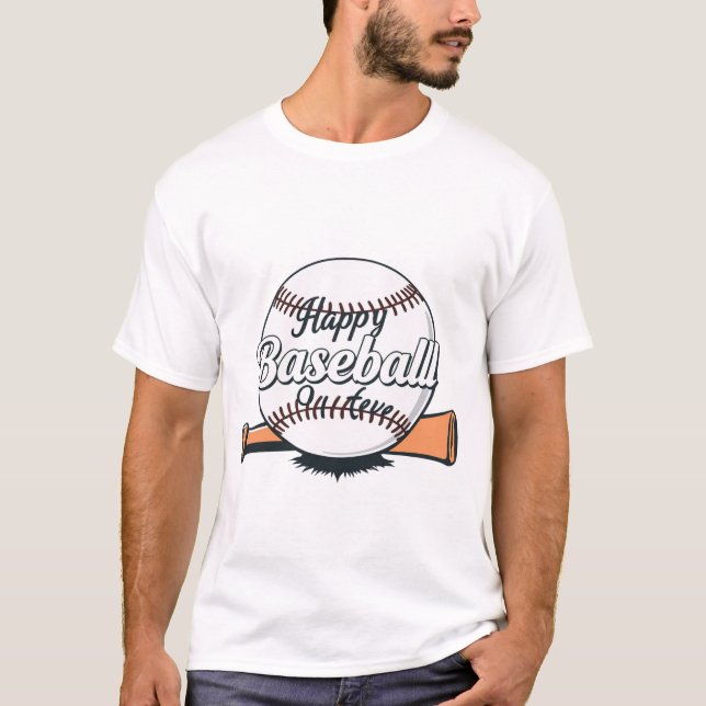 T-Shirts med Baseball (Framsida)