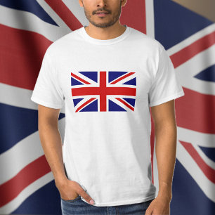 T Shirts med British Union Jack flagga