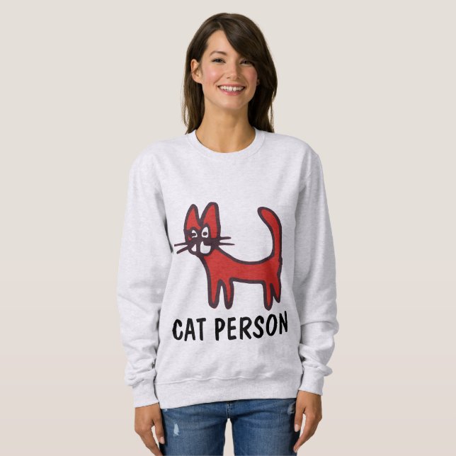 T-shirts med CAT PERSON (Hel framsida)