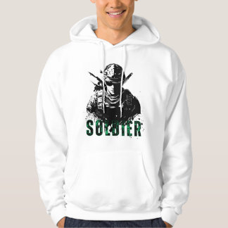 T-shirts med en soldats bild hoodie