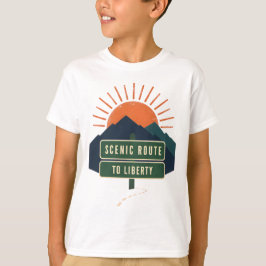 T-Shirts med natursköna vägen till frihet