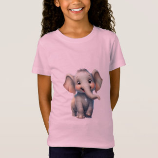 T-shirts med söt baby-elefantdesign