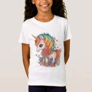 T-shirts med söta enmajskonst
