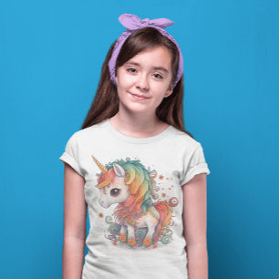 T-shirts med söta enmajskonst