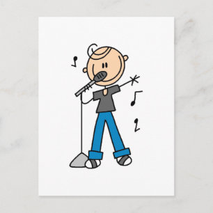 T-shirts och gåvor för mynning och Stick figur på  Vykort