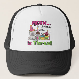T-shirts och gåvor från kattfödelsedagen truckerkeps