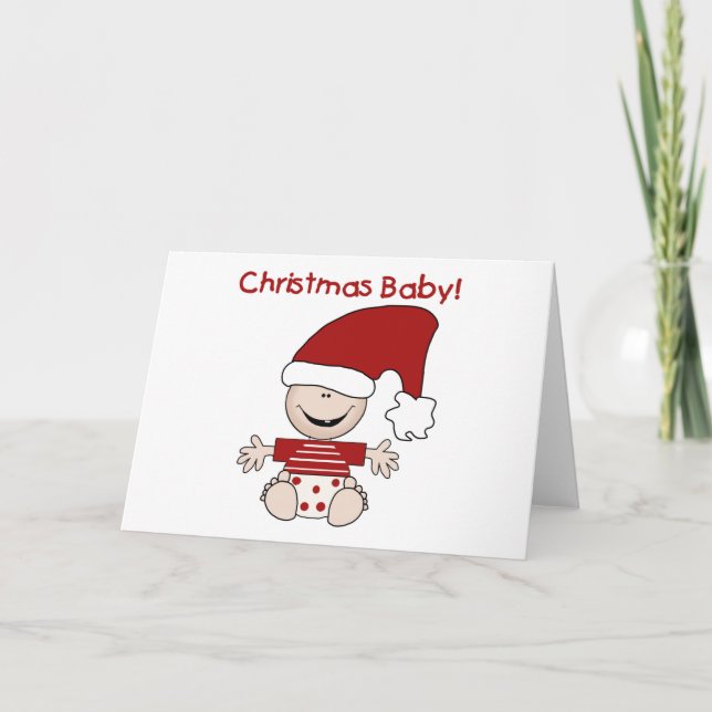 T-shirts och julklappar Baby Helgkort (Framsida)
