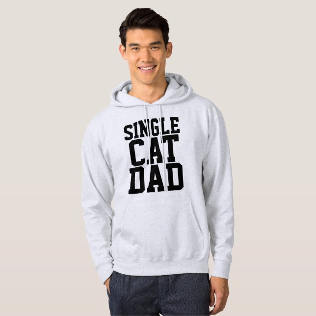 T-shirts och karosserier av PAPPA, enkelt CAT, Tröja Med Luva (Hel framsida)