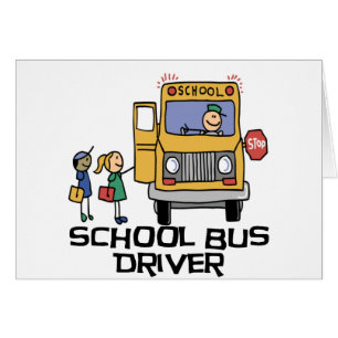 T-shirts och presenter för Buss-chauffören. Hälsningskort