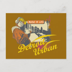T-shirts och presenter för Detroit Urban Vykort