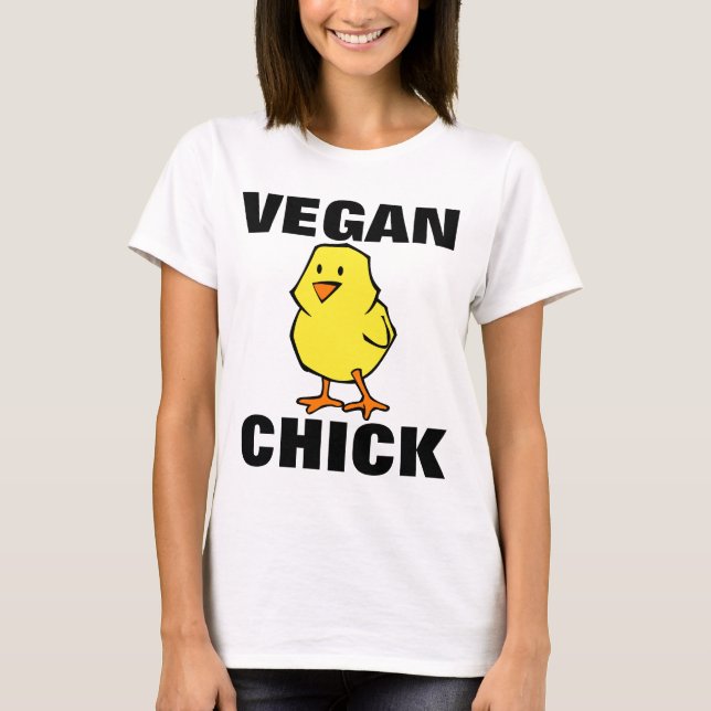 T-shirts och tanktop för VEGAN-CHICK (Framsida)
