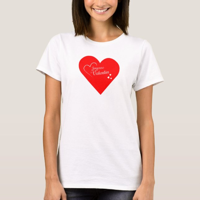 T-shirts Saint Valentin (Framsida)