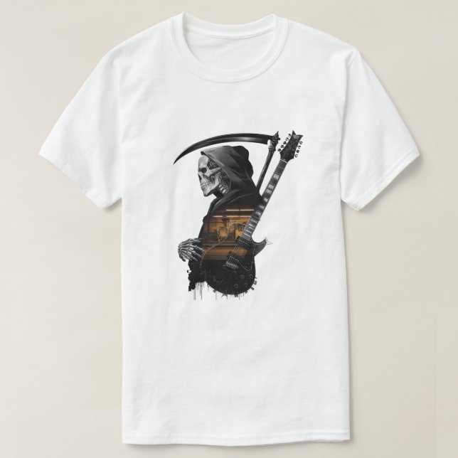 T-shirts sten och skalle (Design framsida)