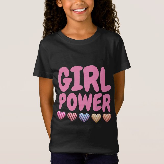 T-SHIRTS TEES FÖR ROSA AV GIRL-KRAFT (Framsida)