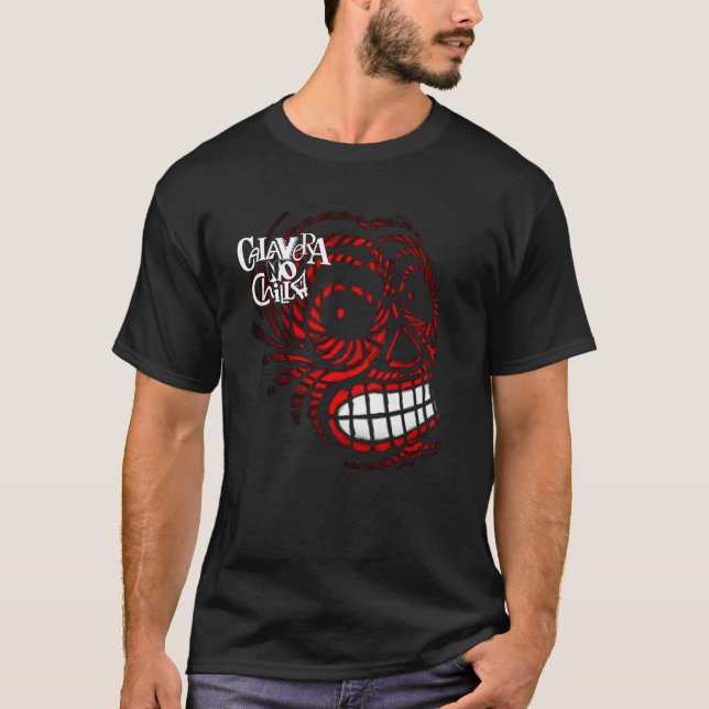 T-shirts with skull drawings for Halloween (Framsida)