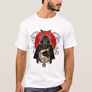 T-ShirtSamurai and Rising Sun – Japanese Art Illus T Shirt