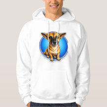 T-ShirtStark Lojal Vakt Hund Porträtt Grafisk Hood