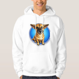 T-ShirtStark Lojal Vakt Hund Porträtt Grafisk Hood Hoodie