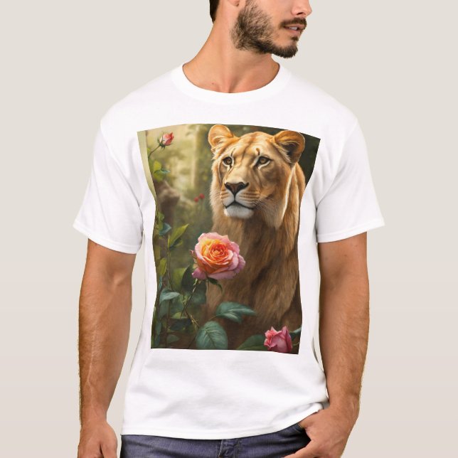 T-ShirtSure! Vad sägs om "Roar of the American Lej T Shirt (Framsida)