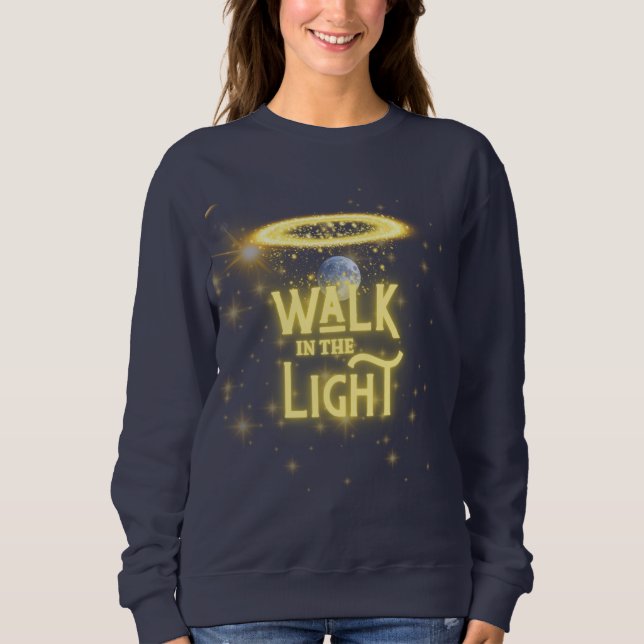 T-ShirtWalk i Light - Christian Halloween Art T Shirt (Framsida)