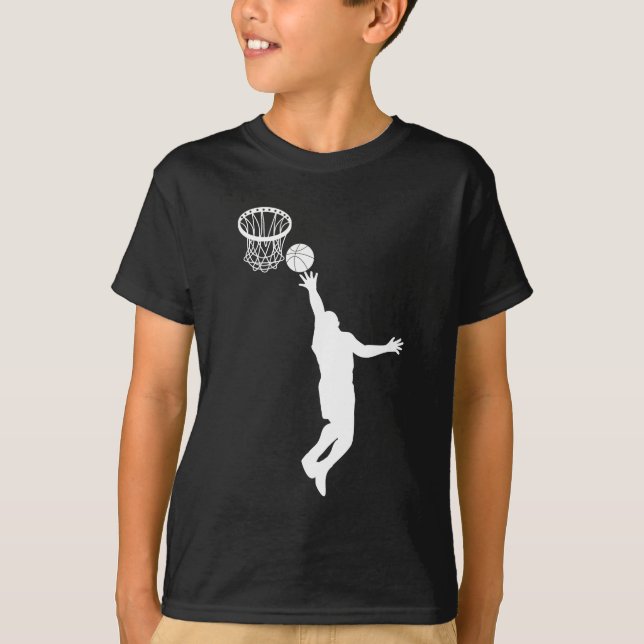 T-Shirtwatercolor basketball, basket, basket T Shirt (Framsida)