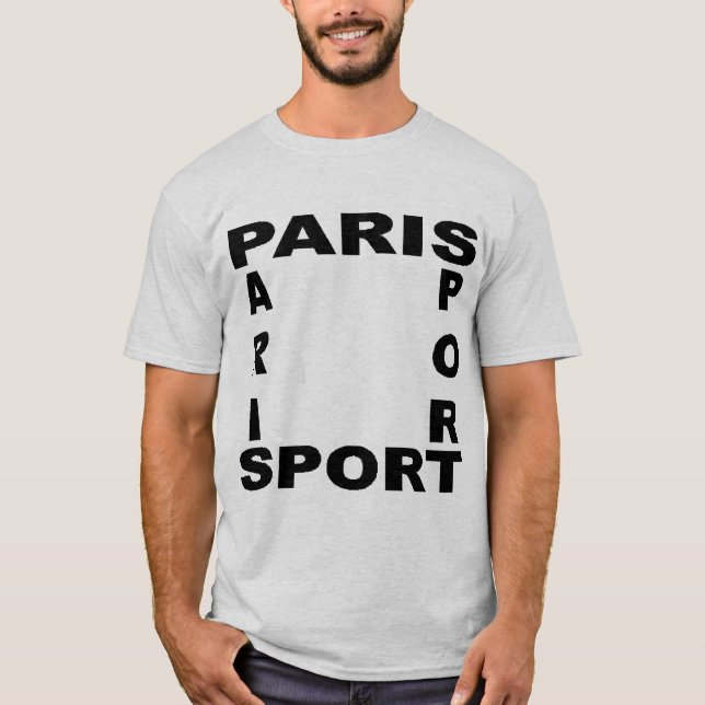 T-shit basique cendre  PARIS  SPORT T Shirt (Framsida)