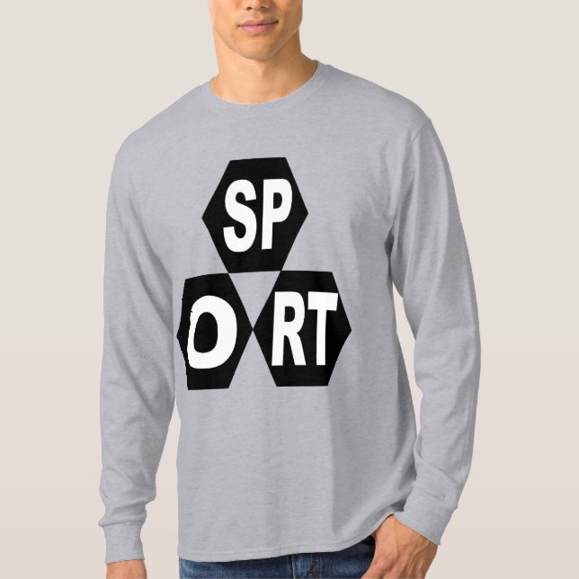 T-shit basique  gris pour hommes  DESIGN   SPORT T Shirt (Framsida)