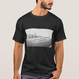 T-ShMinimalistisk svart-vit inspirerande väggkonst T Shirt