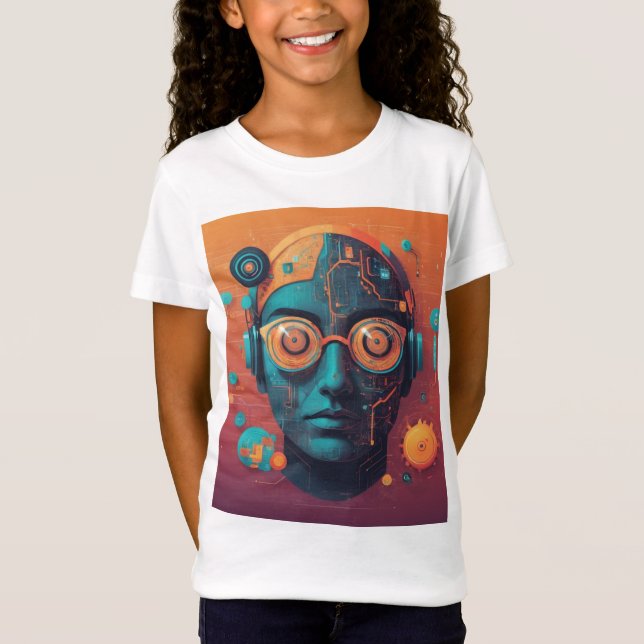 T-skirt med modern design för AI T Shirt (Framsida)