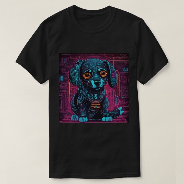 T-skirt, svart, marionett t shirt (Design framsida)