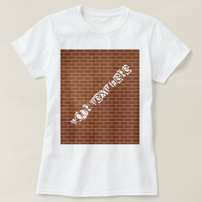 T-skiva med Anpassningsbar T Shirt (Design framsida)