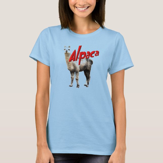 T-skjorta för Alpacadamringer T-shirt (Framsida)