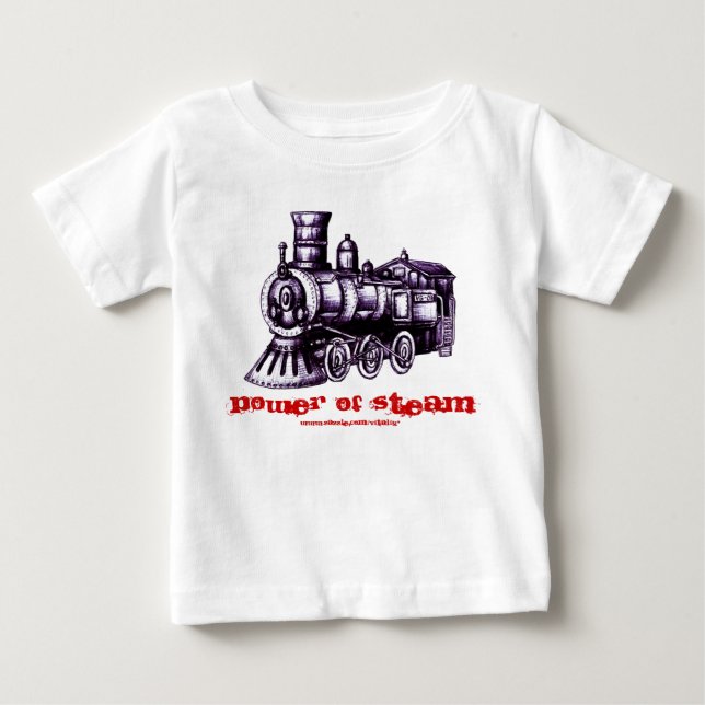 T-skjorta för ångamotorbebis design tee shirt (Framsida)