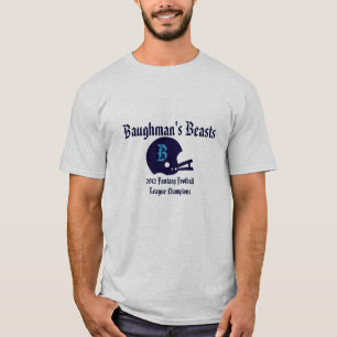 T-skjorta för anpassadefantasifotboll t-shirt