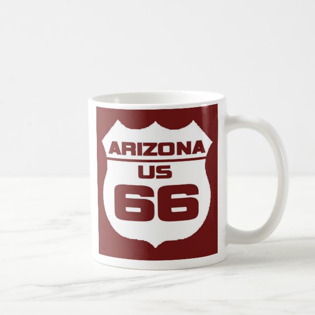 T-skjorta för Arizona rutt 66 Kaffemugg (Höger)