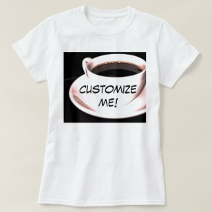 t-skjorta för baristakaffekopp anpassade t-shirt