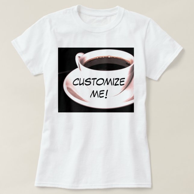 t-skjorta för baristakaffekopp anpassade tee (Design framsida)