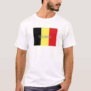 T-skjorta för Belgien flaggasouvenir Tee