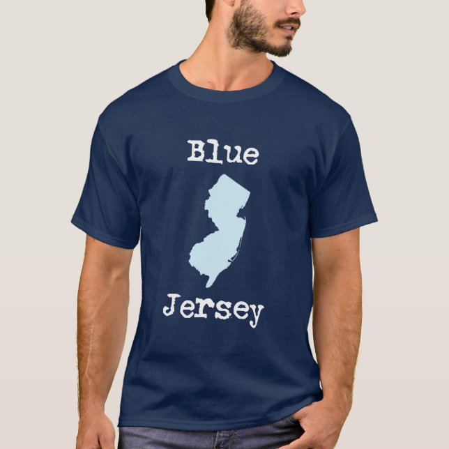 T-skjorta för blåttJersey mörk Tee Shirt (Framsida)
