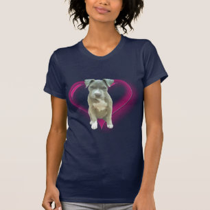 T-skjorta för blåttpitbullvalp tee shirt
