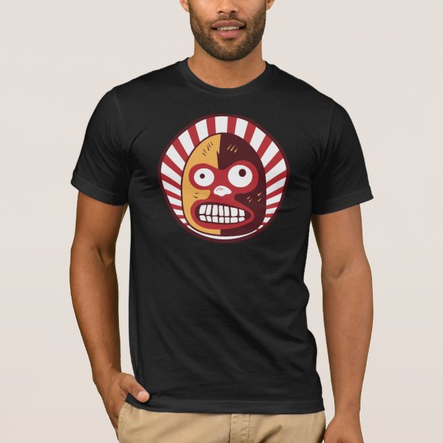 T-skjorta för brottning för Loco för El Luchador T-shirt (Framsida)
