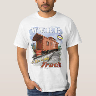 T-skjorta för caboose för Whitewater daljärnvä T Shirt