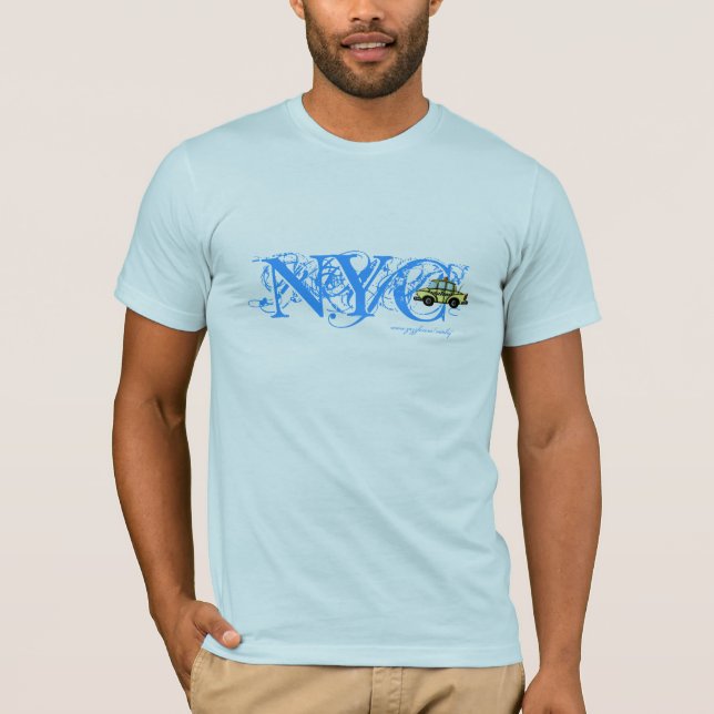 T-skjorta för coola för NYC-kontrollörcab Tee Shirt (Framsida)